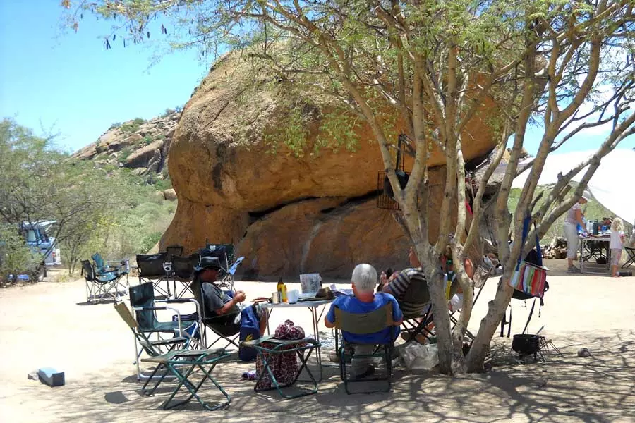 Camping auf Omandumba